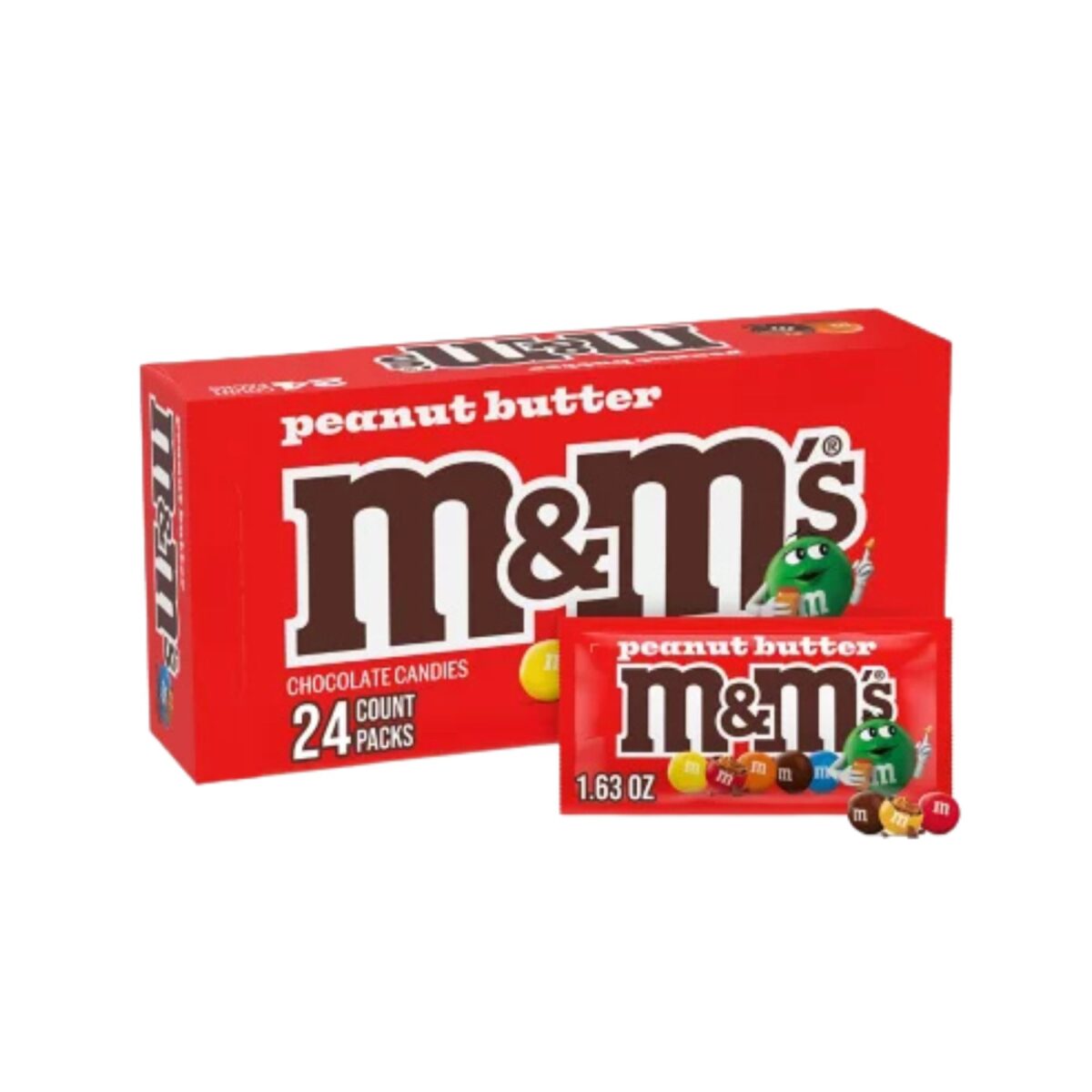 M&M Candy Peanut Butter 1.63oz 24ct - Image 1