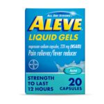 Aleve Pain Reliever Naproxen Sodium Liquid Gels 1.12oz 20ct