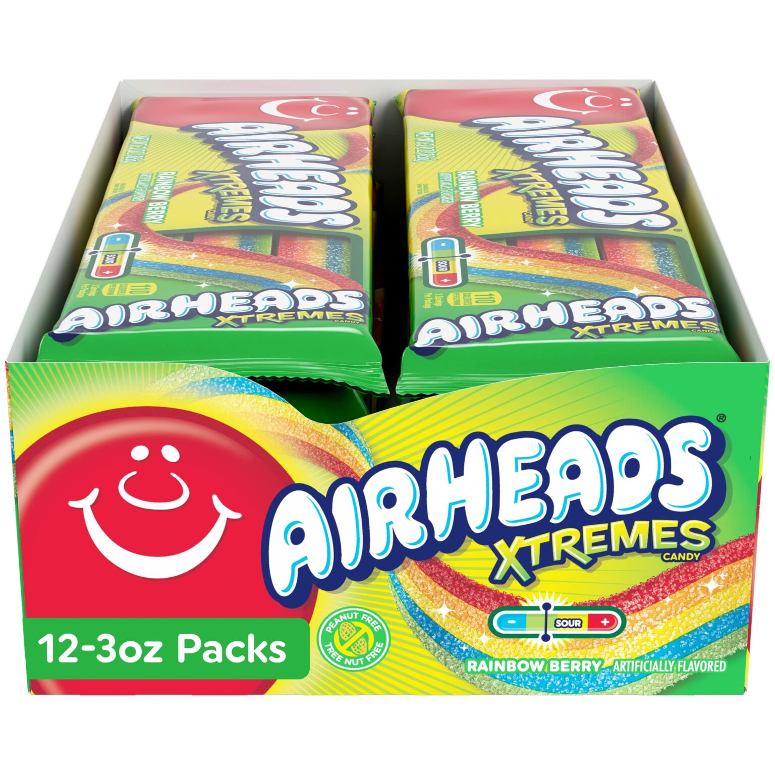 Airheads Xtremes Belts Rainbow Berry 3oz 12ct - Image 2