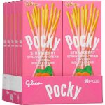 Glico Pocky Strawberry 1.41Oz 10Ct