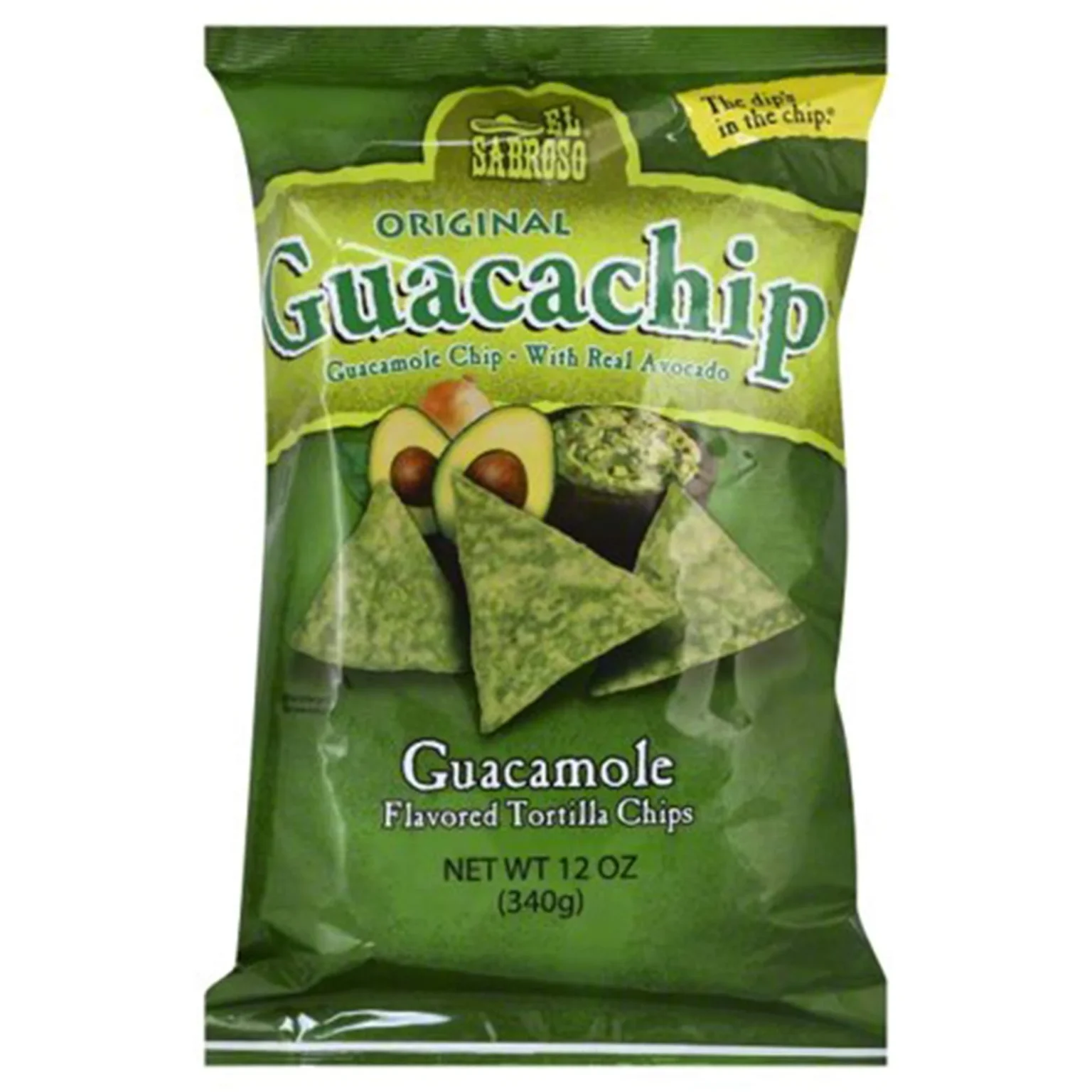 El Sabroso Chips Guacamole 3oz 12ct - Image 1