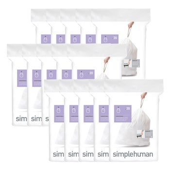 simplehuman Custom Fit Liners, 300-pack