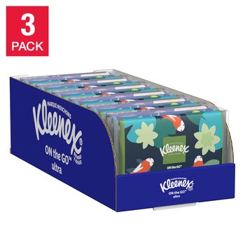 Kleenex Ultra Slim Wallet Facial Tissue, 3-Ply, 10-count, 36-pack