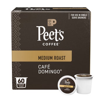 Peet's Coffee Café Domingo Single Serve Pods, 60-count