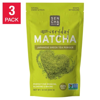 Sencha Naturals Everyday Matcha Green Tea Powder, 3-pack