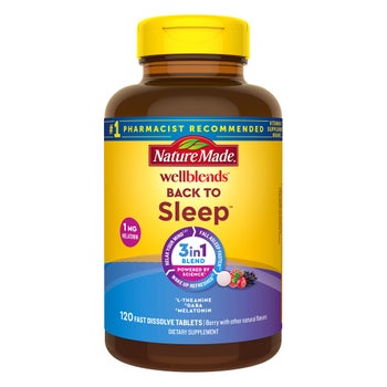 Nature Made Wellblends Back to Sleep, 120 Fast Dissolve Tablets