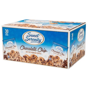 Sweet Serenity Bite Size Premium Cookies, Chocolate Chip, 2 oz, 30-count