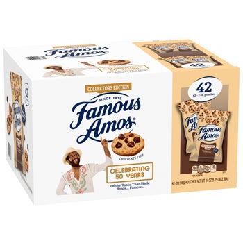 Famous Amos Cookies, Chocolate Chip, 2 oz, 42-count