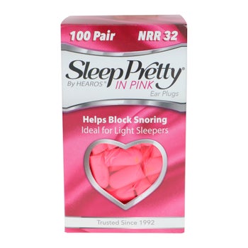HEAROS Pretty in Pink Earplugs, 100 Pair