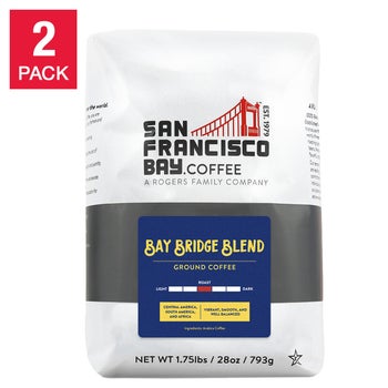 San Francisco Bay Coffee Bay Bridge Blend Ground 28oz, 2-pack