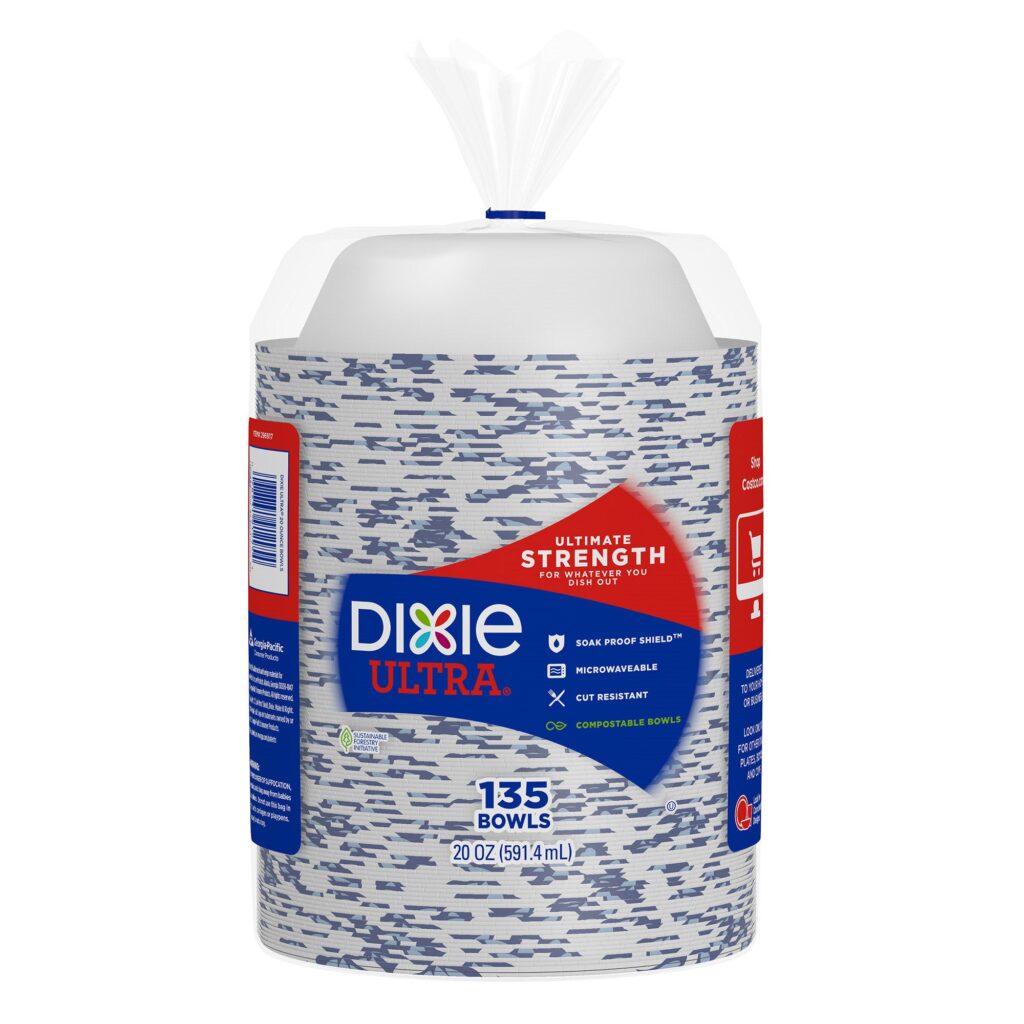 Dixie Ultra 20 oz Paper Bowl, 135-count