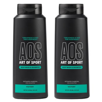 Art of Sport Men's 2-in-1 Body Wash and Shampoo, Victory, 16 fl oz, 2-pack