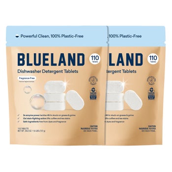 Blueland Dishwasher Detergent Tablets, Fragrance-Free, 220-count