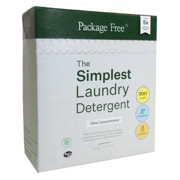 Package Free The Simplest Powder Laundry Detergent, Unscented, 300 Loads, 158 oz