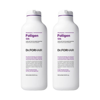 Dr.FORHAIR Folligen Silk Shampoo, 16.9 fl oz, 2-pack
