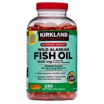 Kirkland Signature Wild Alaskan Fish Oil 1400 mg., 230 Softgels