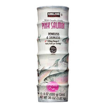 Kirkland Signature, Wild Alaskan Pink Salmon, 6 oz, 6-Count