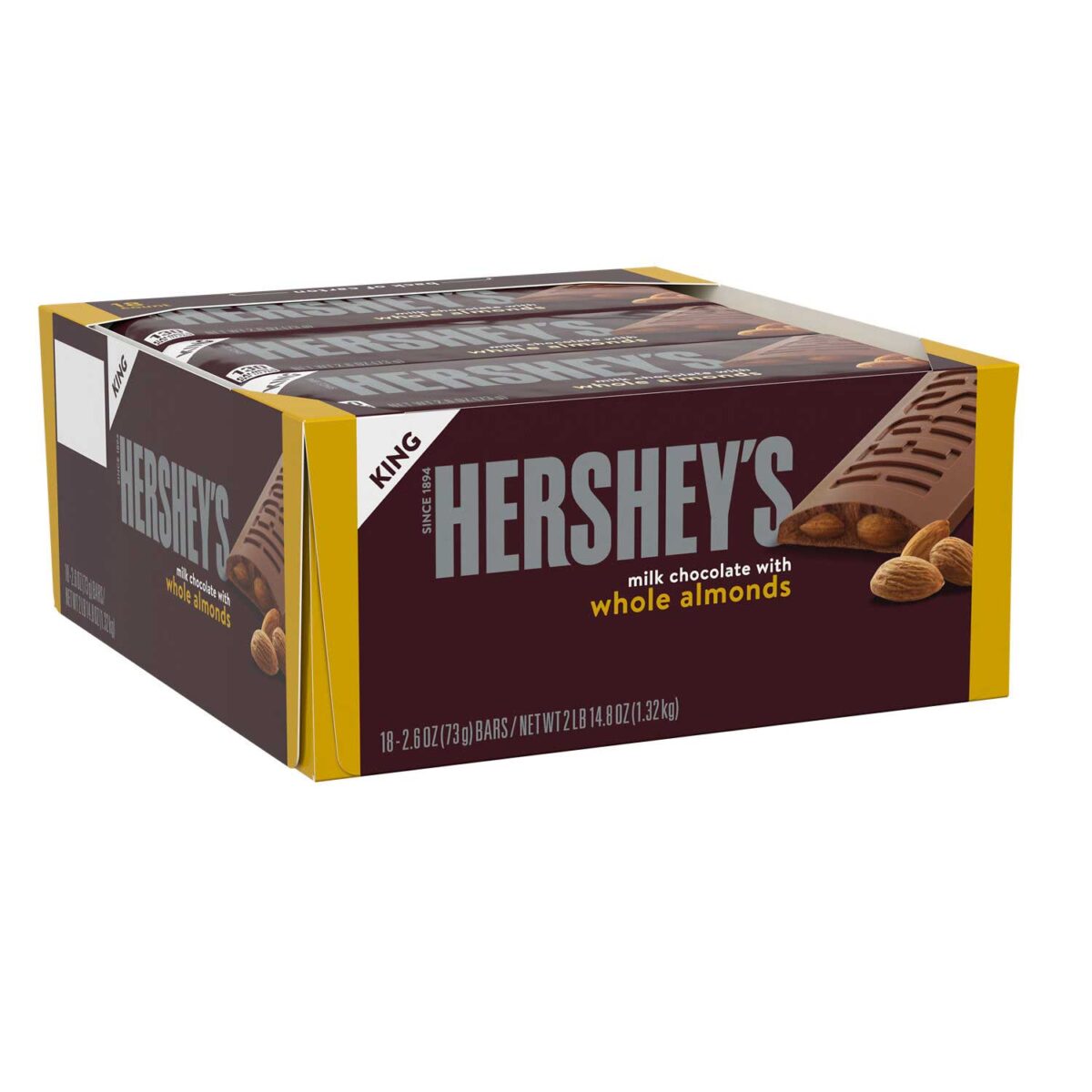 Hersheys King Size Almond 18ct - Image 1