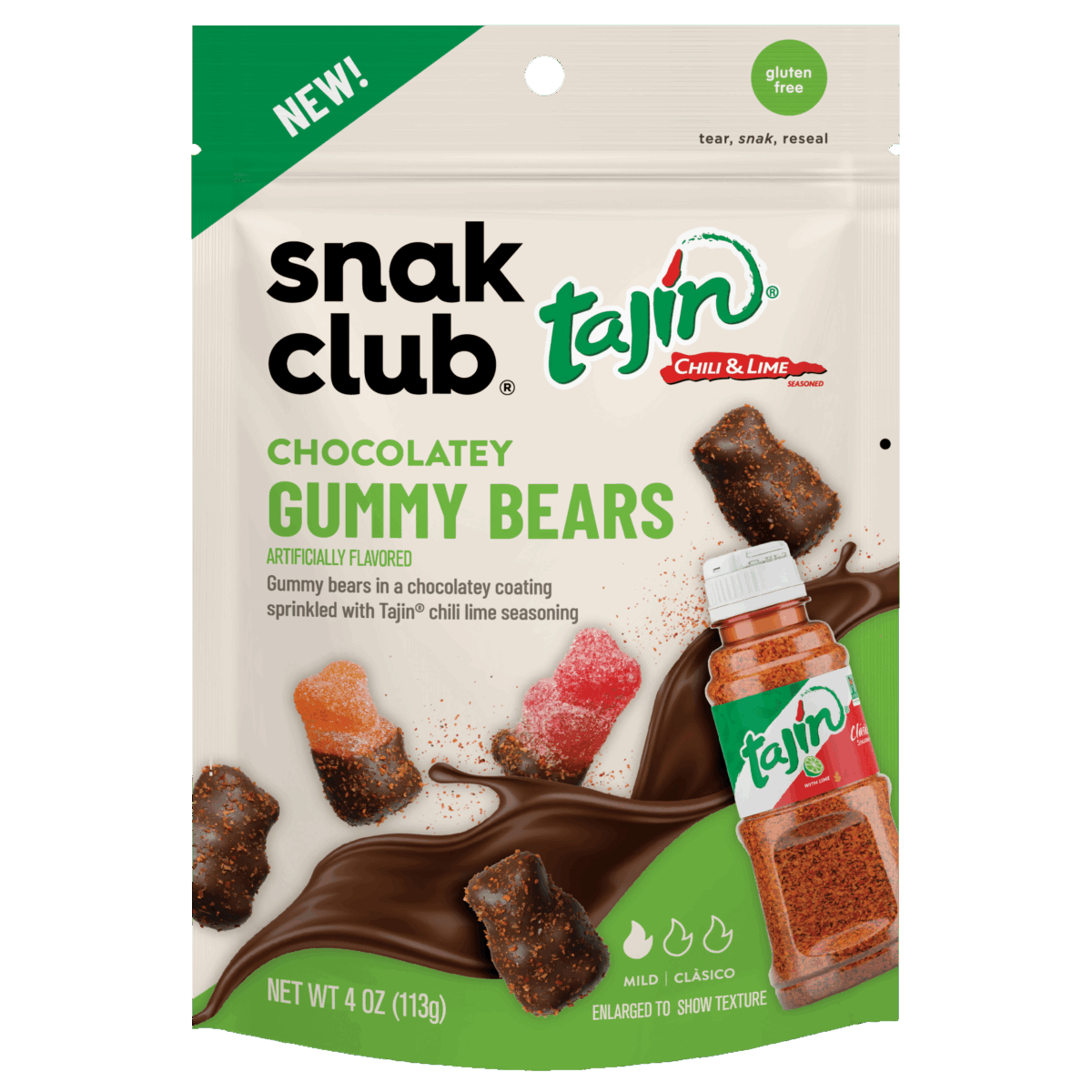 Snak Club Tajin Chocolate Bears 12ct - Image 1