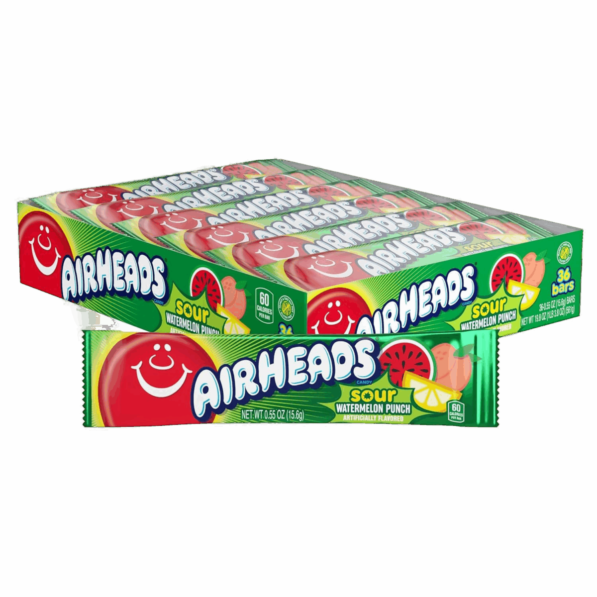 Airheads Sour Watermelon Punch 36ct - Image 1