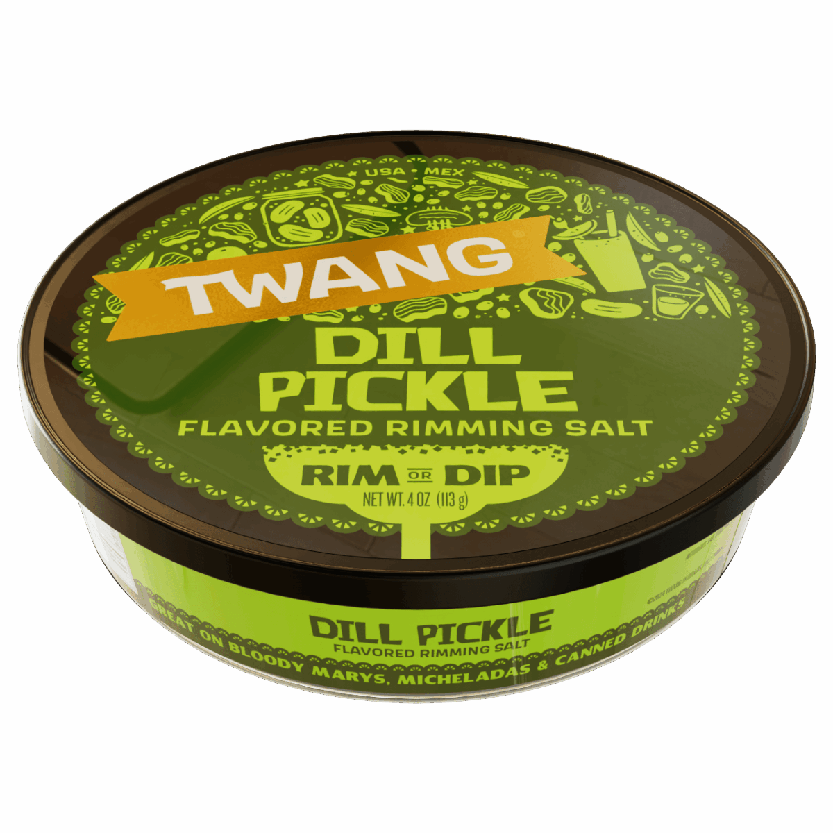 Twang Rimming Salt Dill Pickle 4oz - Image 1