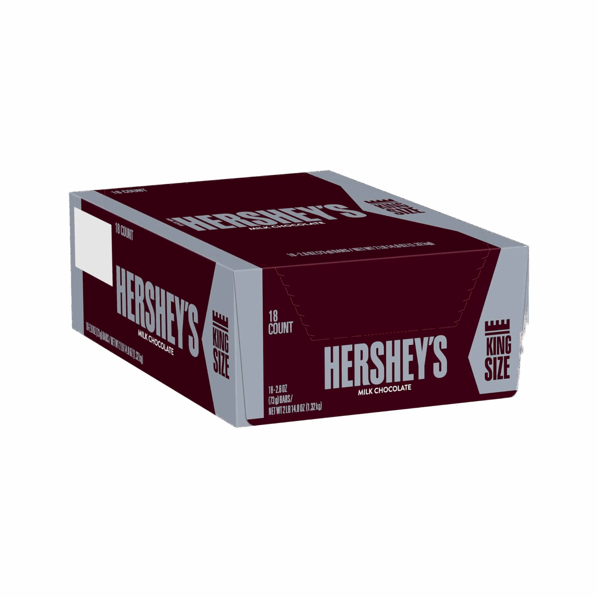 Hersheys King Size Milk Chocolate 18ct - Image 1