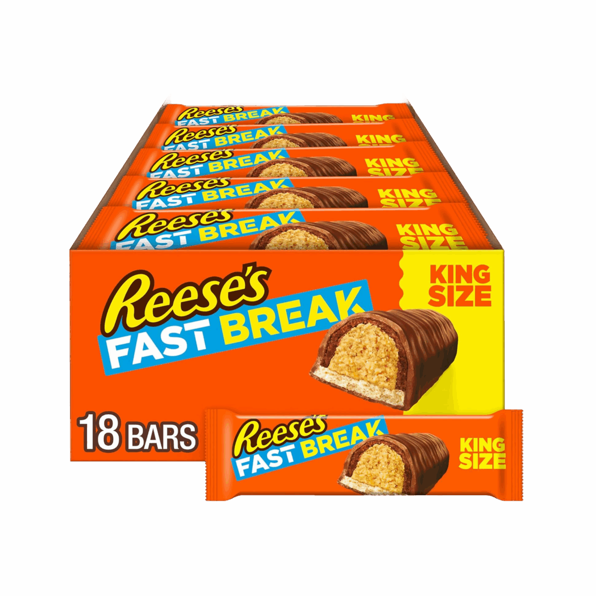 Hersheys King Size Reeses Fast Break 18ct - Image 1