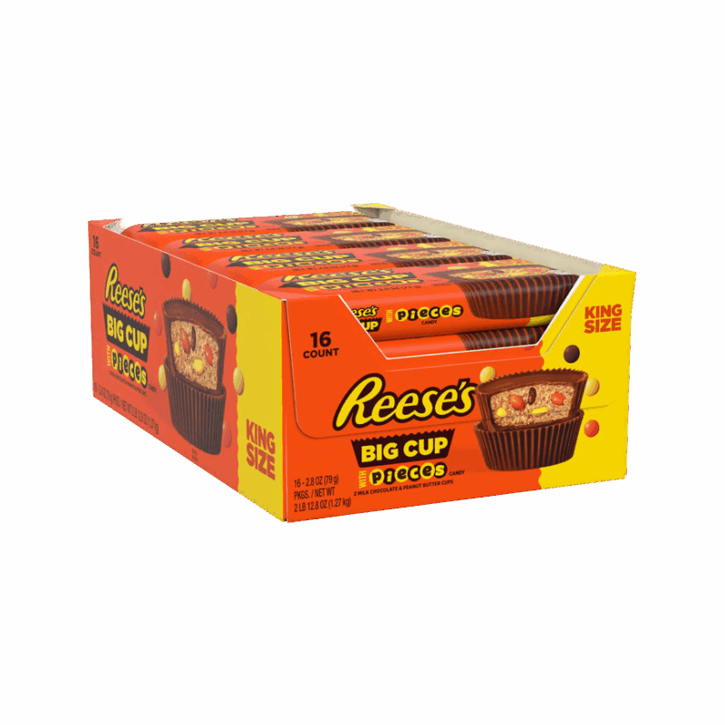 Hersheys King Size Reeses Pieces Big Cup 16ct