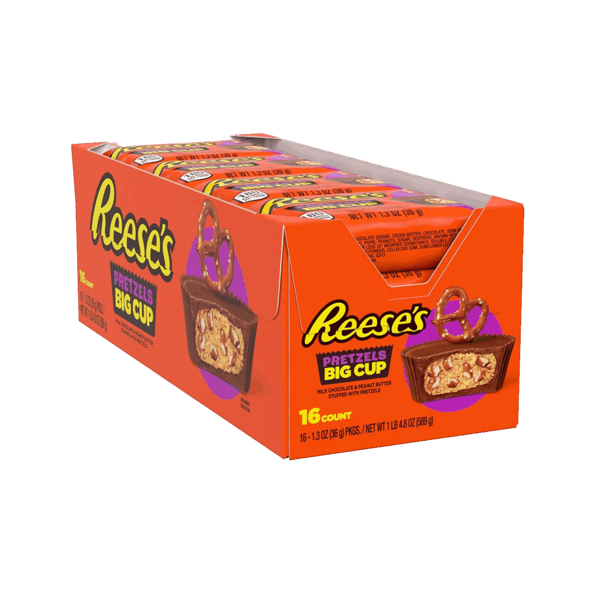 Hersheys King Size Reeses Pretz Big 16ct - Image 1