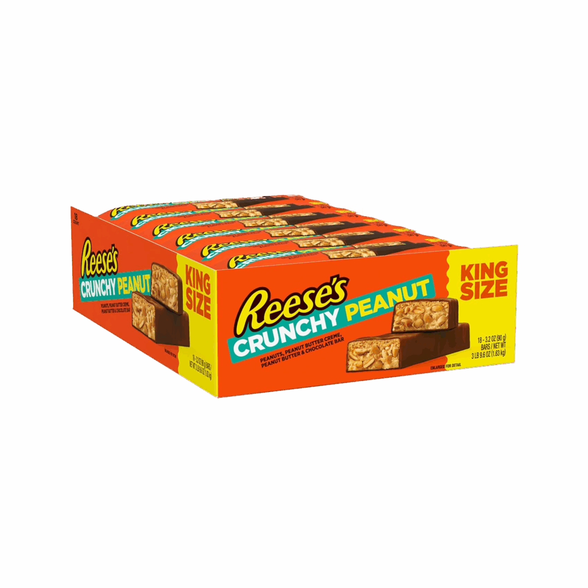 Hersheys King Size Reeses Crunch Peanut 18ct - Image 1