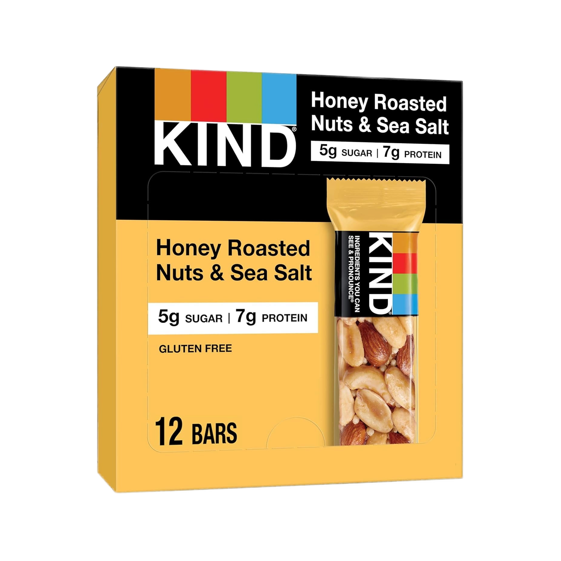 kind-honey-roasted-sea-salt-135770-png.png Kind Honey Roasted Sea Salt 12ct - Image 1