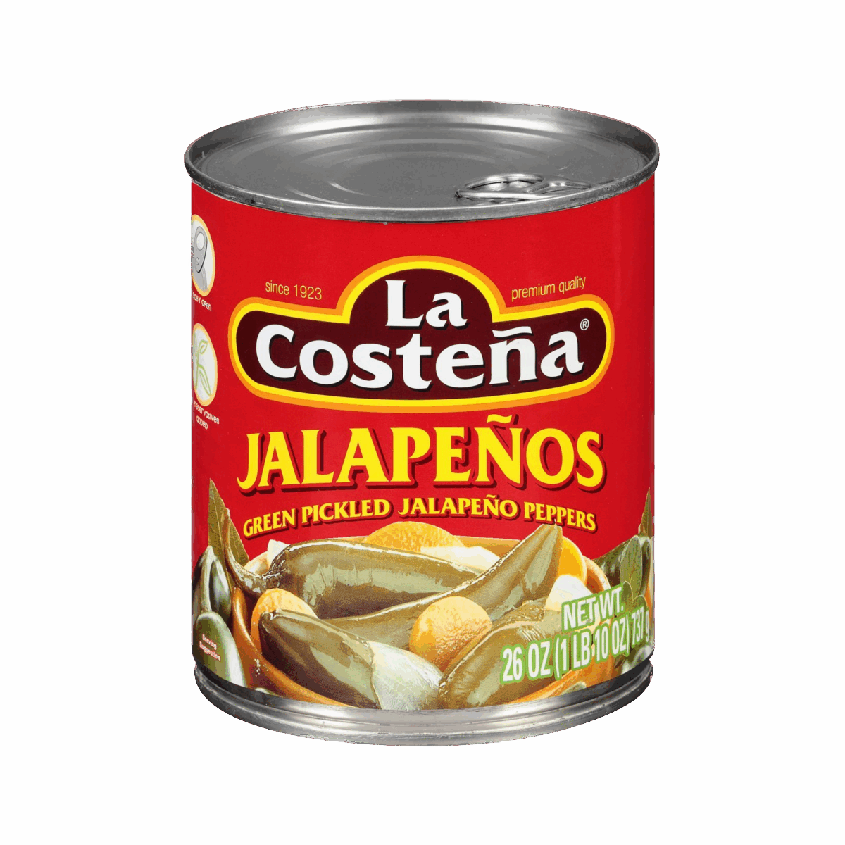 La Costena Jalapeno Whole 26oz 12ct - Image 1