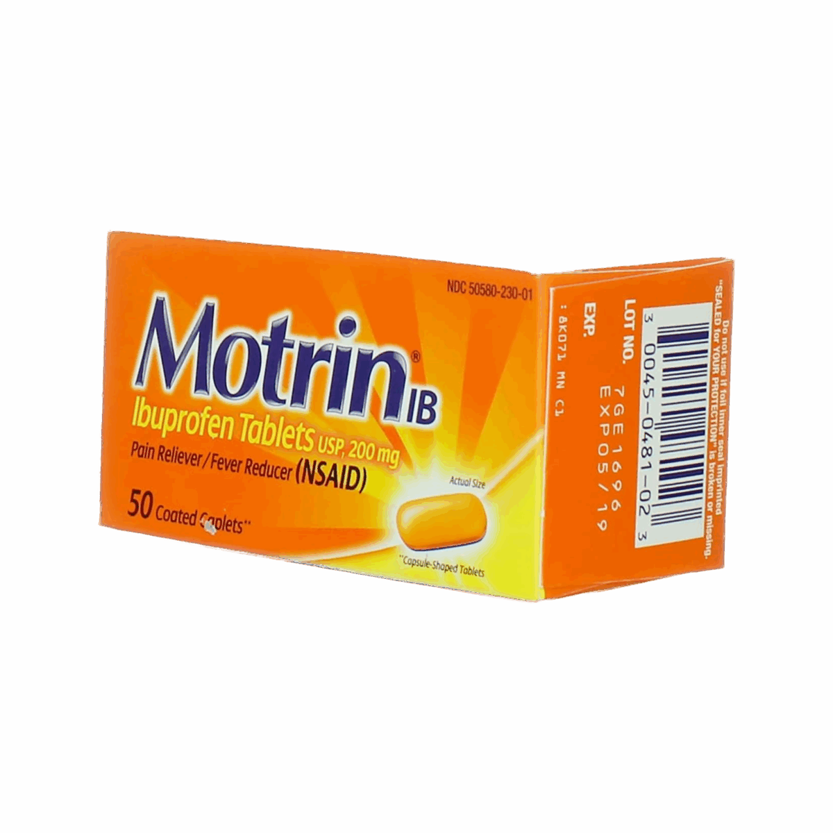 Motrin Ib Caplets 50ct - Image 1