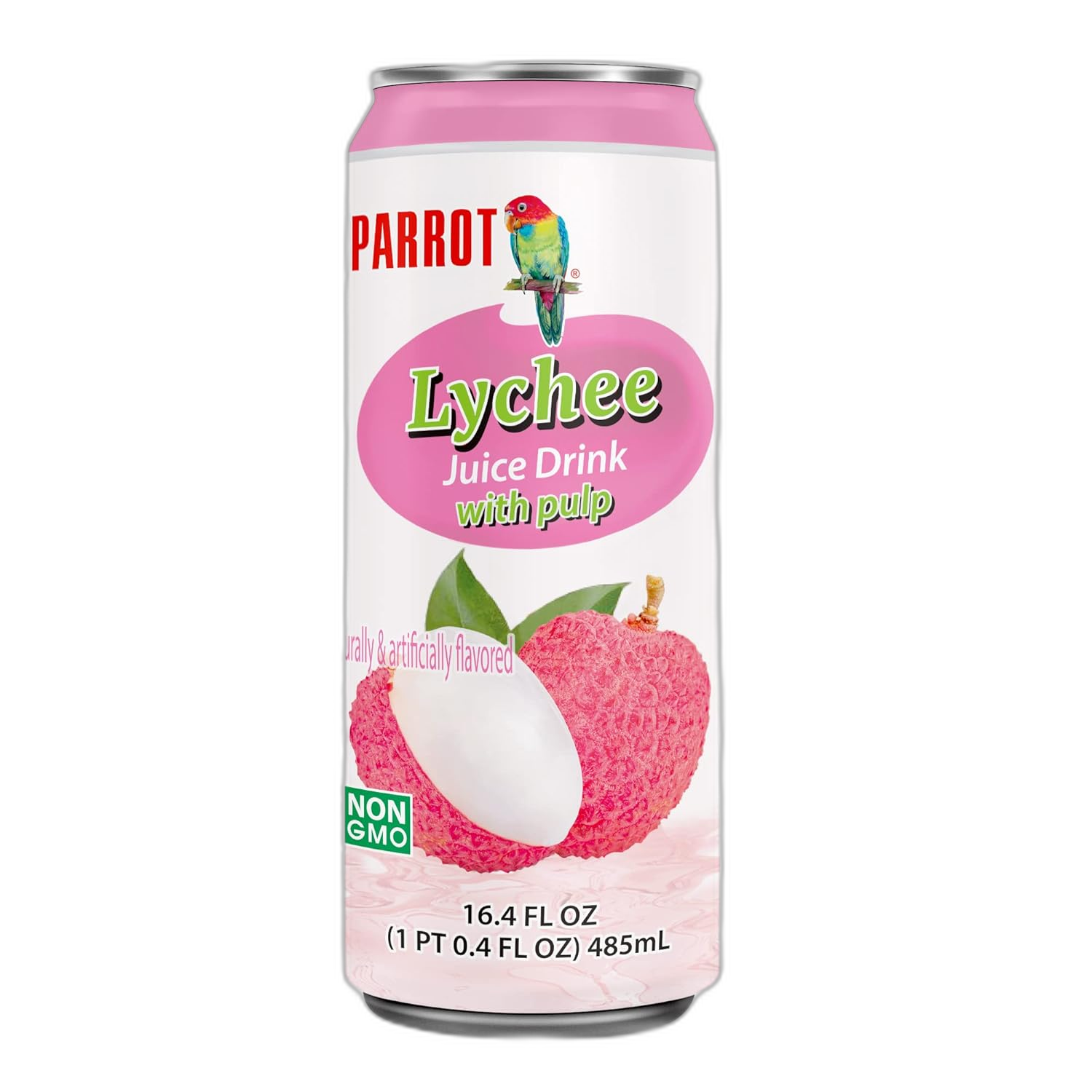 parrot-lychee-png.png Parrot Lychee 16.4oz 12ct - Image 1