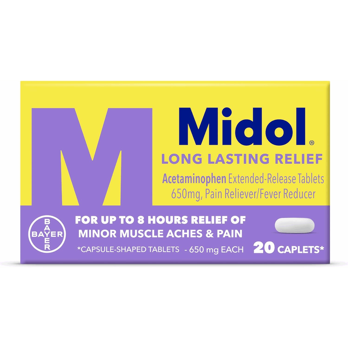 Midol Caplets 20ct - Image 1