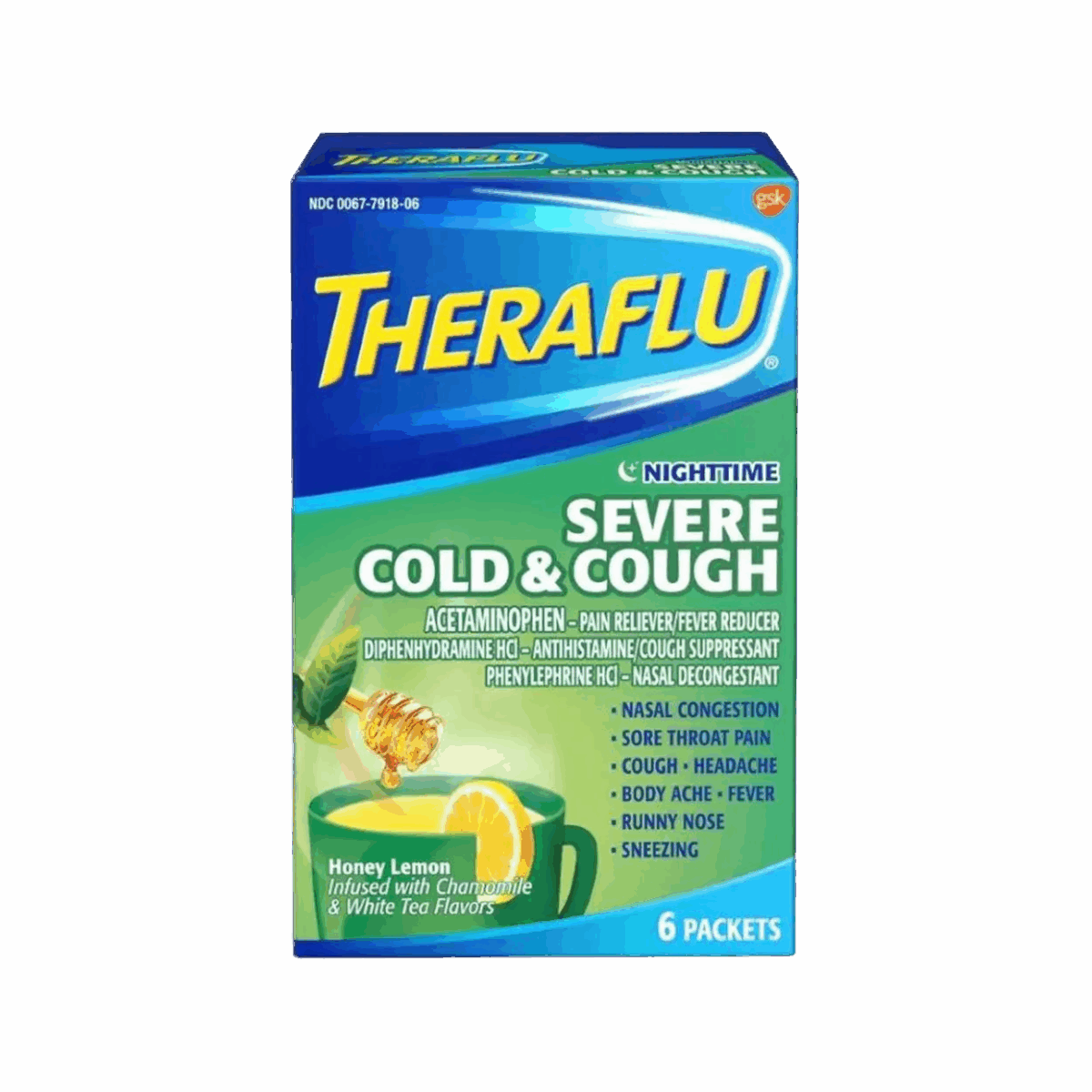 Theraflu Night Cold&Cough 6ct - Image 1