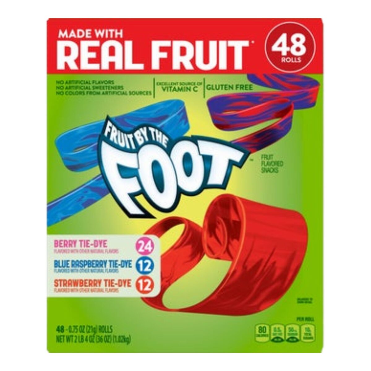 Fruit By The Foot, Variety, 0.75 oz, 48-count - Image 1