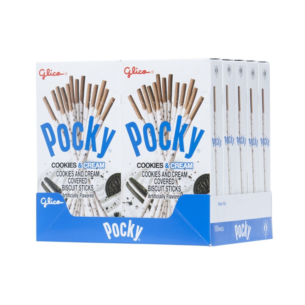 Glico Pocky Cookies & Cream 2.47Oz 10Ct - Image 1